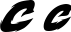 Preview of letter C in font Modern Thrash