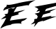 Preview of letter E in font Modern Thrash