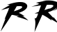 Preview of letter R in font Modern Thrash