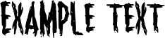 Image preview of font Monsterama Expanded Italic