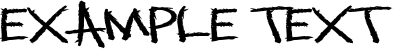 Image preview of font MonsterSlash