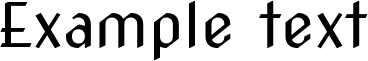 Image preview of font Nova Cut