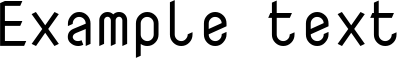 Image preview of font Nova Mono
