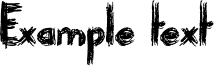 Image preview of font Paranoid Freak