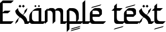 Image preview of font Rowit