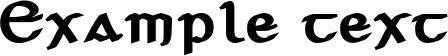 Image preview of font SeanchlÛ Dubh