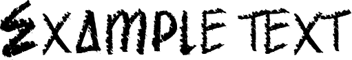 Image preview of font Spooky Crack