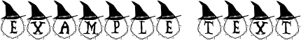 Image preview of font Spooky Monogram