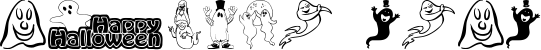 Image preview of font Spooky