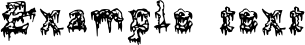 Image preview of font Squelettics