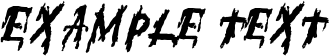 Image preview of font SuperFear