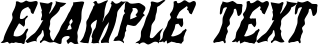Image preview of font The Deep Horror!