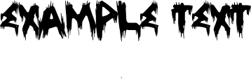 Image preview of font TreehausHorror