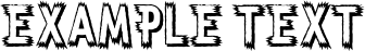 Image preview of font Weird