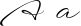 Preview of letter A in font WindSong