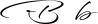 Preview of letter B in font WindSong