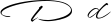 Preview of letter D in font WindSong