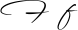 Preview of letter F in font WindSong