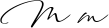Preview of letter M in font WindSong