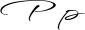 Preview of letter P in font WindSong