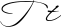 Preview of letter T in font WindSong