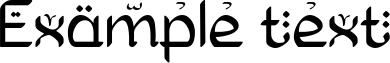 Image preview of font Zekat